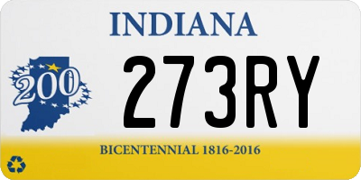 IN license plate 273RY