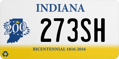 IN license plate 273SH