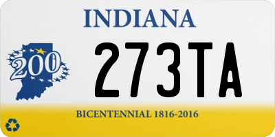 IN license plate 273TA