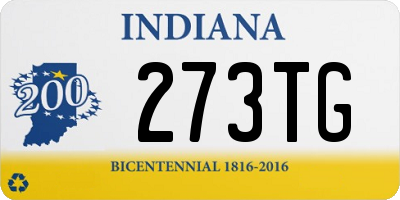 IN license plate 273TG