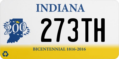 IN license plate 273TH