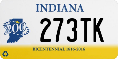 IN license plate 273TK