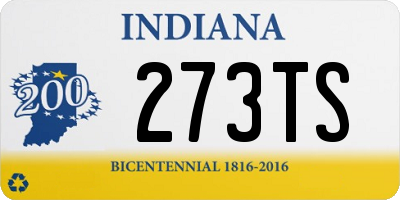 IN license plate 273TS