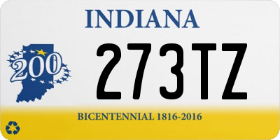 IN license plate 273TZ