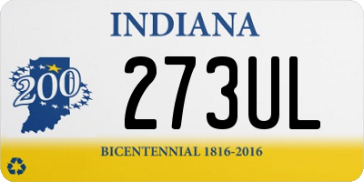 IN license plate 273UL