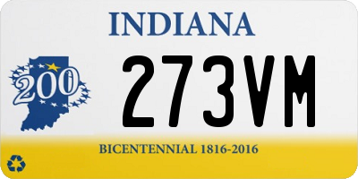 IN license plate 273VM