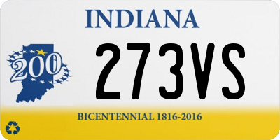 IN license plate 273VS