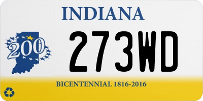 IN license plate 273WD