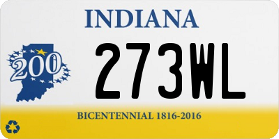 IN license plate 273WL