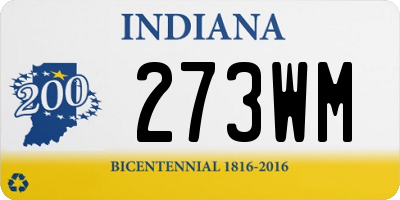 IN license plate 273WM