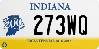 IN license plate 273WQ