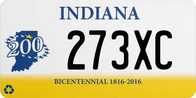 IN license plate 273XC