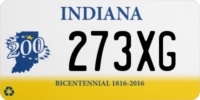 IN license plate 273XG