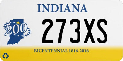 IN license plate 273XS