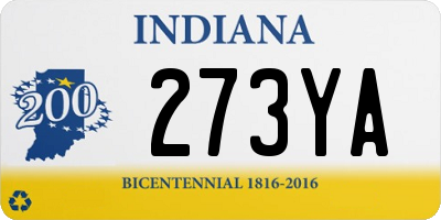 IN license plate 273YA