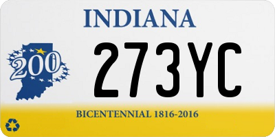 IN license plate 273YC