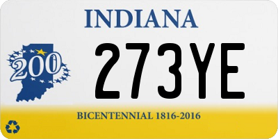 IN license plate 273YE