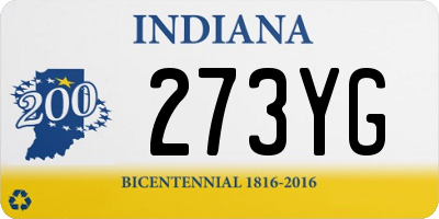 IN license plate 273YG