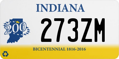 IN license plate 273ZM