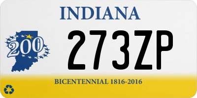 IN license plate 273ZP