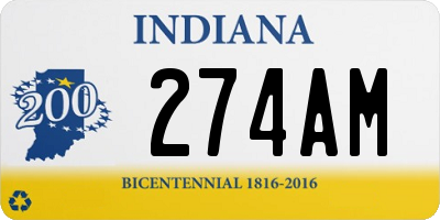 IN license plate 274AM