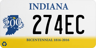 IN license plate 274EC