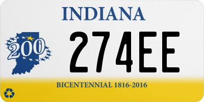 IN license plate 274EE