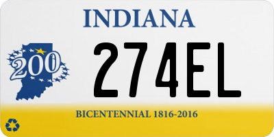 IN license plate 274EL