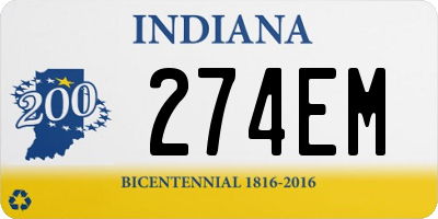 IN license plate 274EM