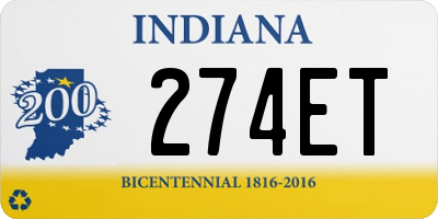 IN license plate 274ET