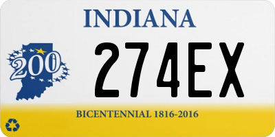 IN license plate 274EX