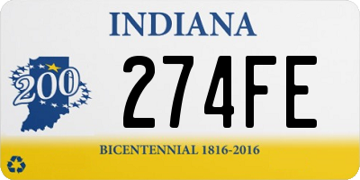 IN license plate 274FE