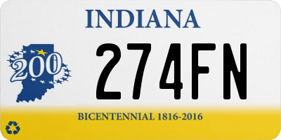 IN license plate 274FN