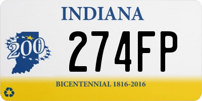 IN license plate 274FP