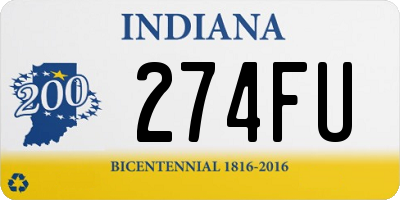 IN license plate 274FU