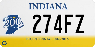 IN license plate 274FZ