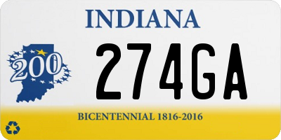 IN license plate 274GA