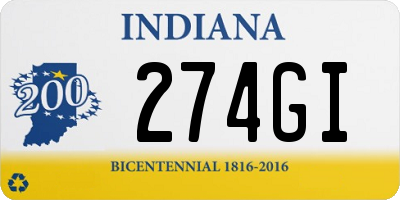 IN license plate 274GI