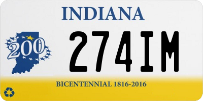 IN license plate 274IM