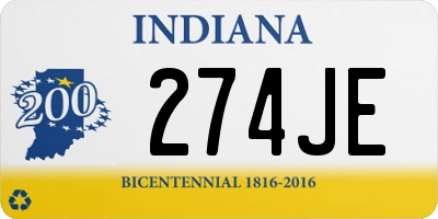 IN license plate 274JE