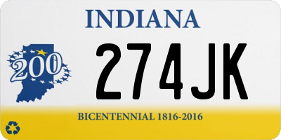 IN license plate 274JK