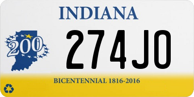 IN license plate 274JO