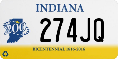 IN license plate 274JQ