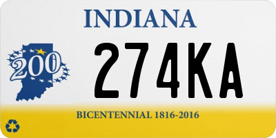 IN license plate 274KA