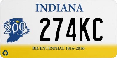 IN license plate 274KC