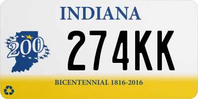 IN license plate 274KK