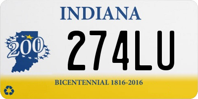 IN license plate 274LU