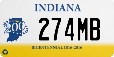 IN license plate 274MB