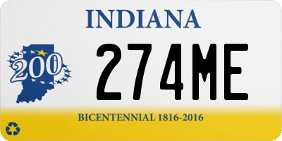 IN license plate 274ME