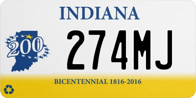 IN license plate 274MJ